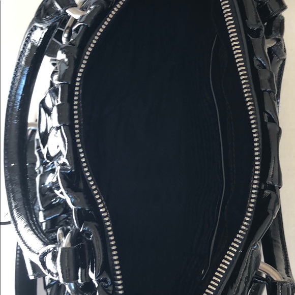 Prada Matelasse Black Patent Leather Bag Black - Picture 9 of 10